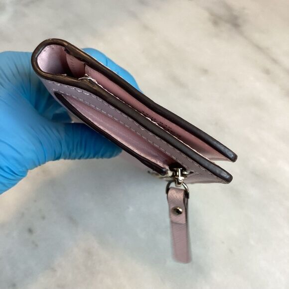 Kate Spade Cross Grain Leather Wallet Sleek Minimalist Design - Picture 9 of 16